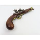 A 19th century flintlock pistol by Mortimer, Londo