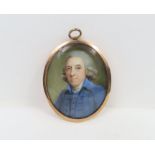 A late 18th/early 19th century oval miniature port