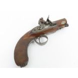 A 19th century flintlock pistol by McLaughlan, Edi