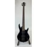 A Stellah electric five string bass guitar with ca