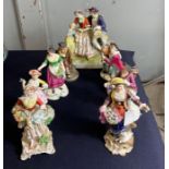 A German figural group, 23cms high; Spode “Chelsea