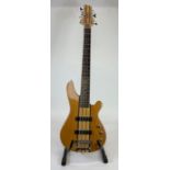 A Waterstone electric 12 string bass guitar in cas