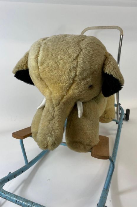A Pedigree/Triang Plush push-along/rocking elephan - Image 2 of 2