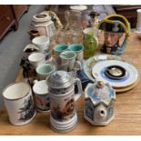 A collection of Lord Nelson related ceramics inclu