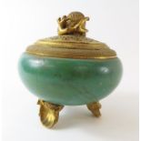 An early 20th century ormolu and porcelain bowl, t