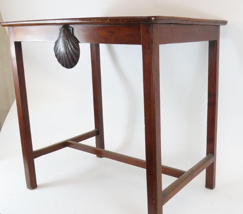 A 19th century rectangular tray top table on squar - Image 2 of 4