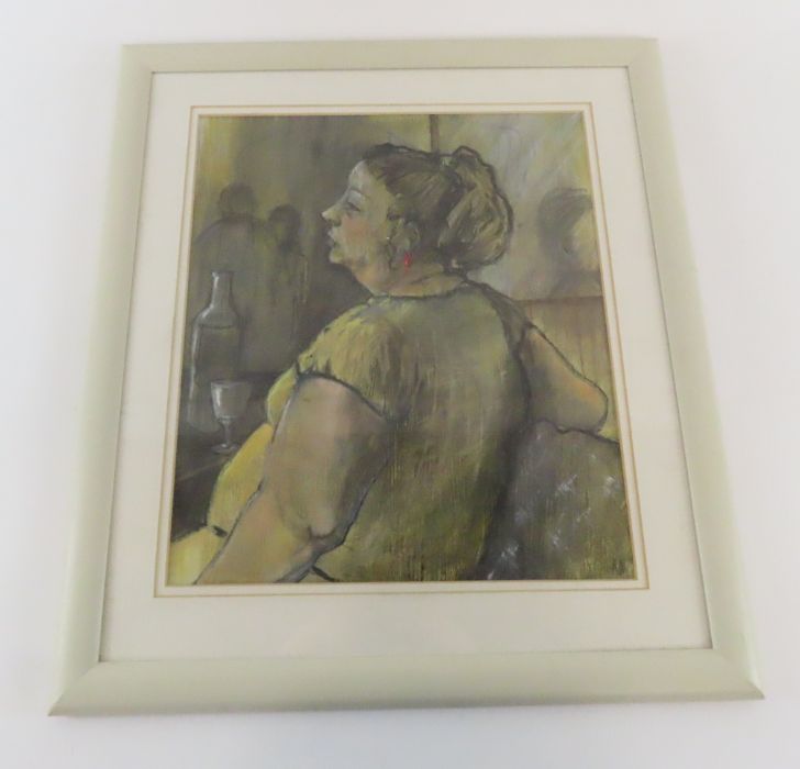 Portrait of a lady, “The Landlady”, pastel, by Ann