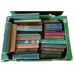 A box of topographical books including The Rambler