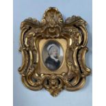 An early 19th Century miniature portrait on ivory