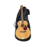 A Freshman acoustic guitar no.AAF11542, in carryin