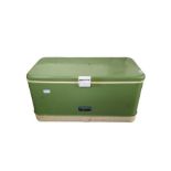 A c.1950’s Thermos rectangular cold box, green and