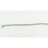 A 9 carat gold diamond set bracelet, the thirty ni