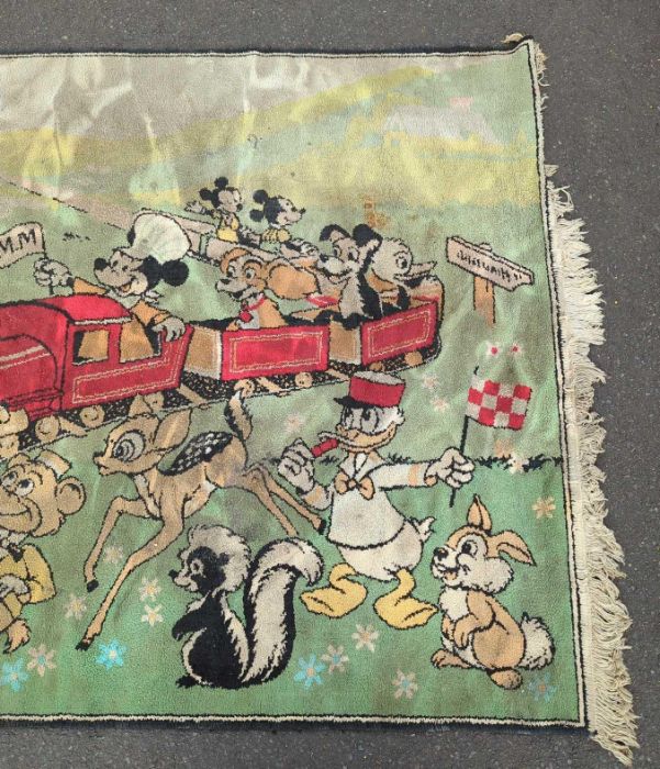 A vintage nursery rug with colourful pattern of Disney ch - Image 2 of 4