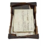 A collection of 18th and 19th century vellum deeds