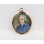 A late 18th/early 19th century oval miniature port