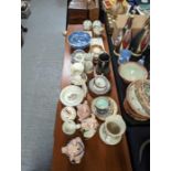A quantity of assorted china including Wade Nat We