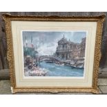 After William Russel Flint – Venetian scene, proof