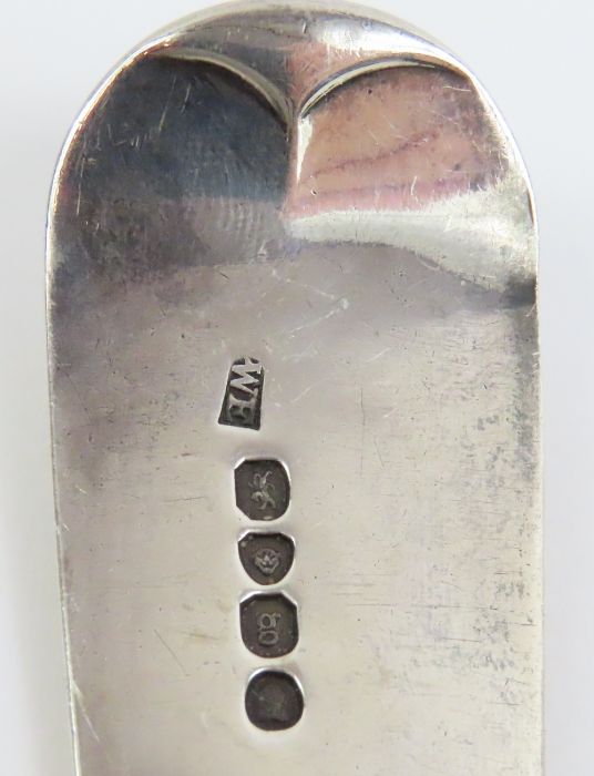 A Georgian silver fiddle pattern basting spoon, by - Image 3 of 3