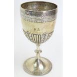 A Victorian silver goblet, by Edward Hutton, Londo