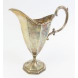 A late Victorian silver cream jug, by W L & Co, Bi