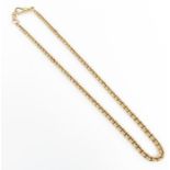 A 9ct gold watch chain