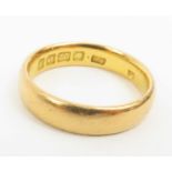 A 22ct gold wedding band