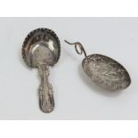 A Georgian silver caddy spoon, by John Bettridge,
