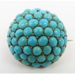 An early to mid-20th century bombe shaped turquois