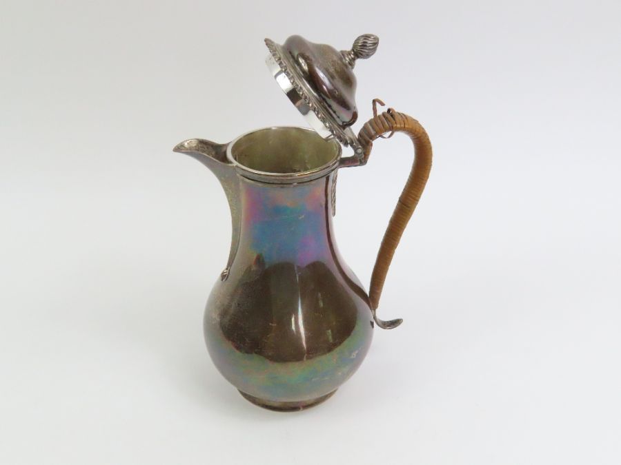 A silver Georgian style hot water jug, makers mark - Image 2 of 5