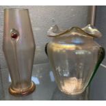An Art Nouveau Century Art Glass vase with flared