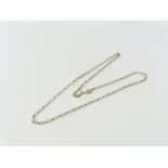 A 9ct gold belcher link chain, 52cm long, 6.6g gro