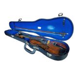 A violin labelled inside with “Stradivarius Cremon