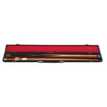 A “Regency” snooker cue by Peradon & Fletcher Ltd,