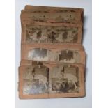 Twenty nine stereoscopic cards by B W Kilburn, a s