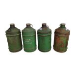 4 vintage Castrol oil cans