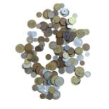 A quantity of assorted mainly foreign coins, some