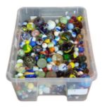 A large quantity of glass marbles, assorted sizes