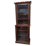 A late 19th/early 20th century mahogany cabinet, t