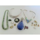 A torque necklet, together with various costume je