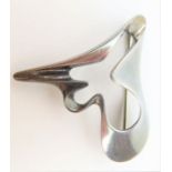 Georg Jensen - a silver Modernist brooch, marked G