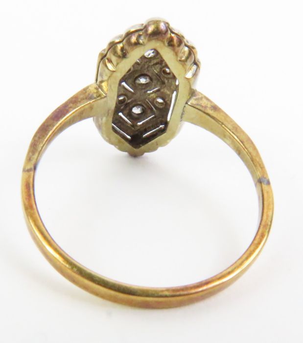 An early 20th century diamond plaque ring, the loz - Image 3 of 4