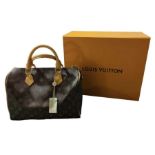 WITHDRAWN A unused Louis Vuitton Speedy Bandouliere handbag,