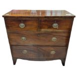A 19th Century mahogany chest of two short and two