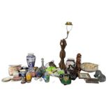Assorted items to include Art glass vase, Carlton