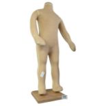 A child's mannequin figure, the soft stuffed body