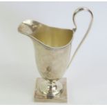 A 20th century sterling silver cream jug, Birmingh