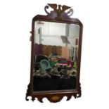 An early 19th Century rectangular wall mirror in m