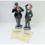 Royal Doulton limited edition figures of Laurel an