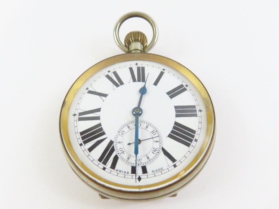 A silver fronted Goliath watch case, by Saunders & - Image 5 of 6