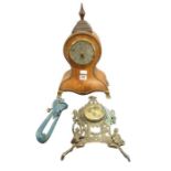 A battery operated mantel timepiece in decorative